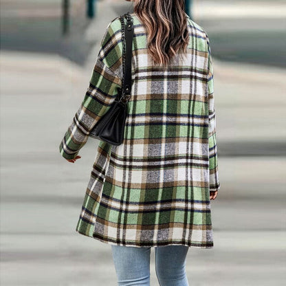 Belezza Jacket™: Women's Plaid Coat