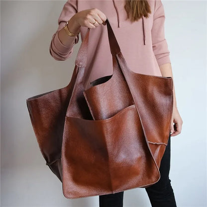 Belezza | Oversized Leather Tote Bag