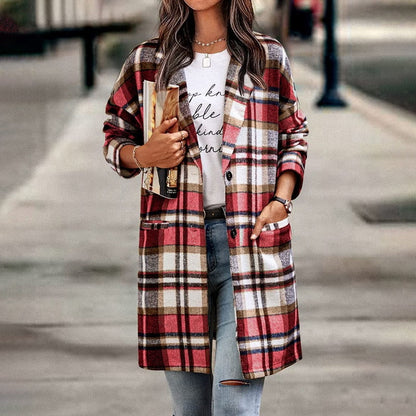 Belezza Jacket™: Women's Plaid Coat