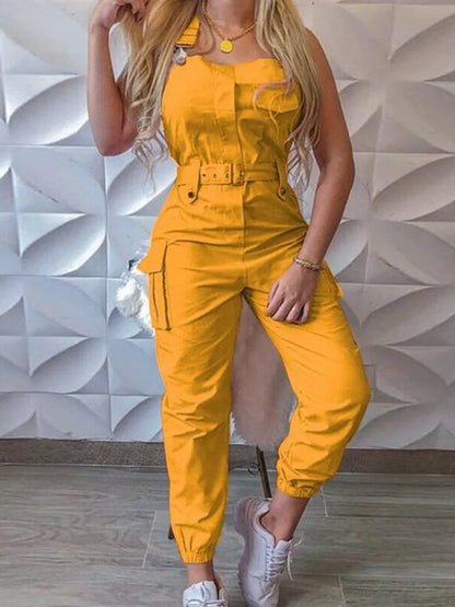 Belezza - Stylish Cargo Jumpsuit