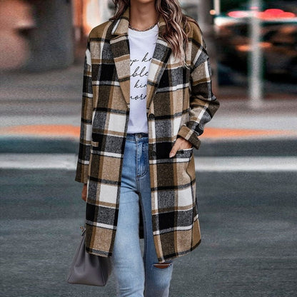 Belezza Jacket™: Women's Plaid Coat