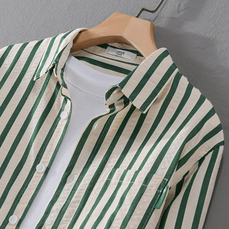 Belezza - Elegant Striped Shirt