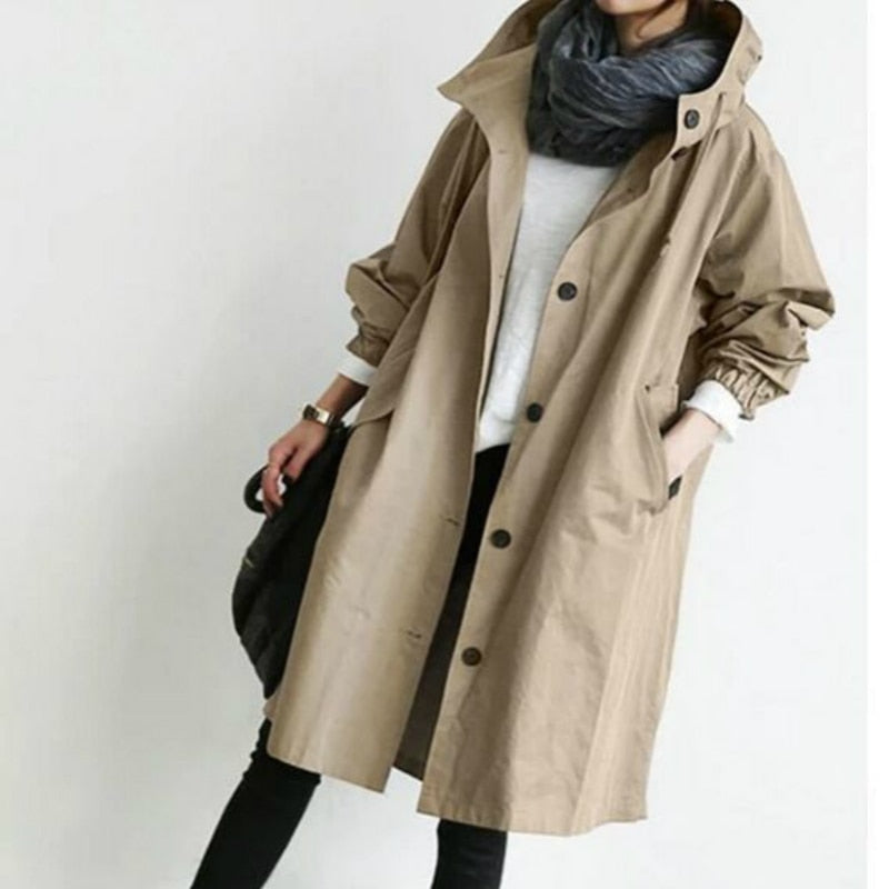 Belezza womenswear: hip oversized trench coat