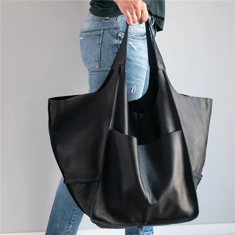 Belezza | Oversized Leather Tote Bag