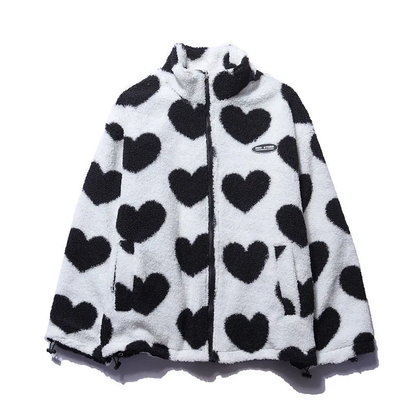 Belezza | Double-Sided Heart Winter Coat