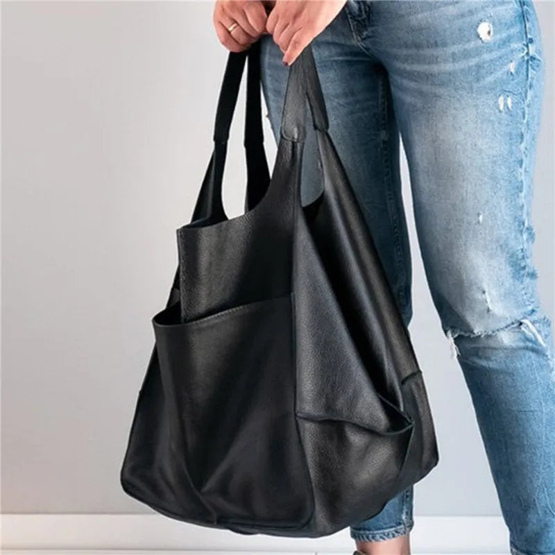 Belezza | Oversized Leather Tote Bag