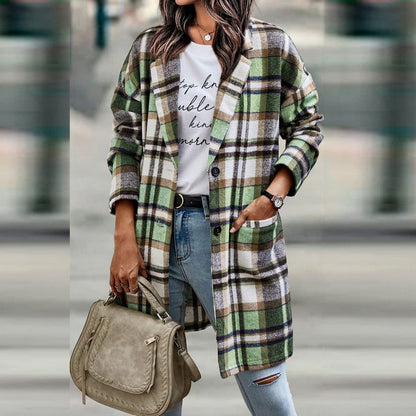 Belezza Jacket™: Women's Plaid Coat