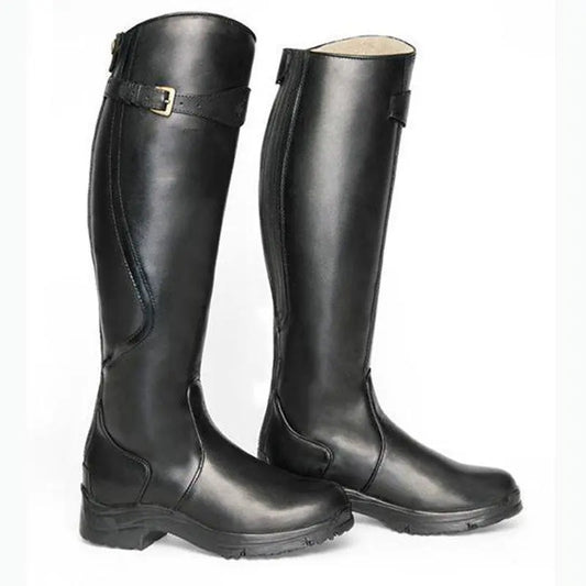 Belezza knee-high boots with buckle accent