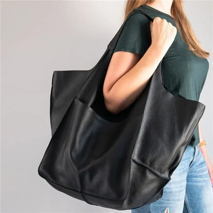 Belezza | Oversized Leather Tote Bag