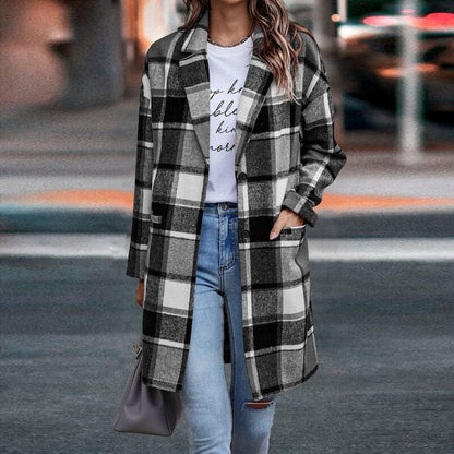 Belezza Jacket™: Women's Plaid Coat