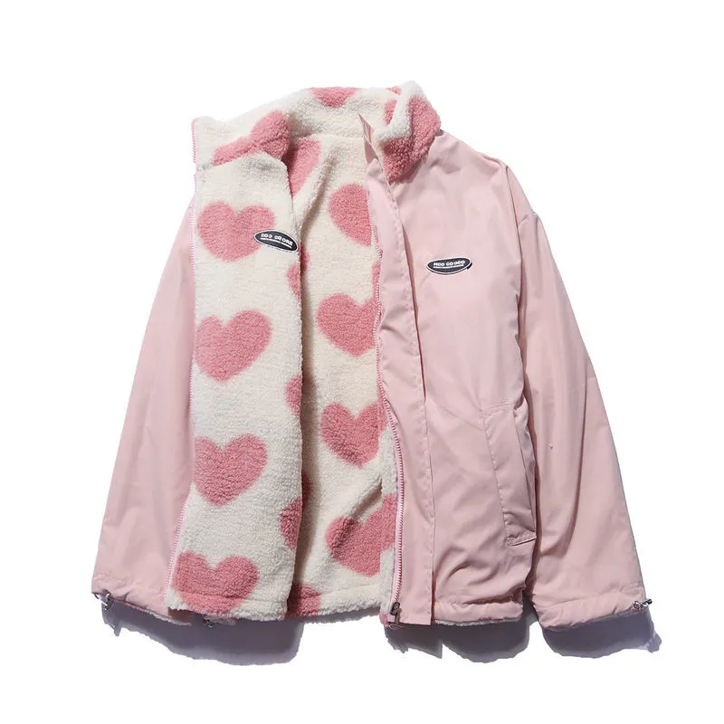 Belezza | Double-Sided Heart Winter Coat