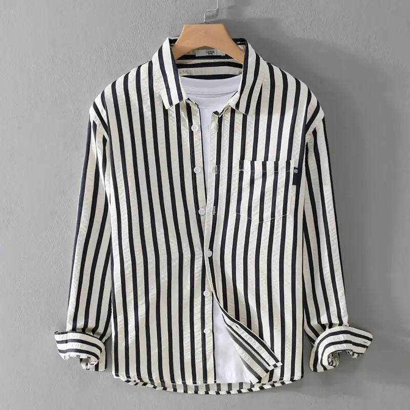 Belezza - Elegant Striped Shirt