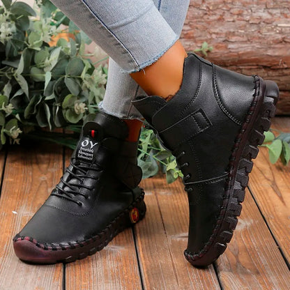 Belezza Waterproof Winter Boots with Lace-Up – Warm Boots with Anti-Slip Sole