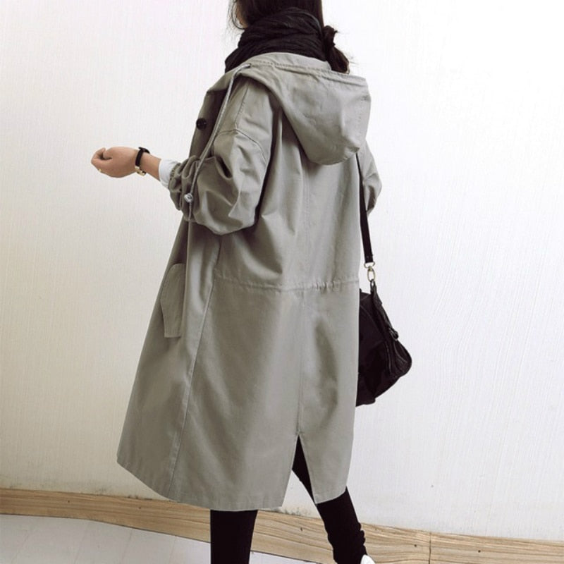 Belezza womenswear: hip oversized trench coat