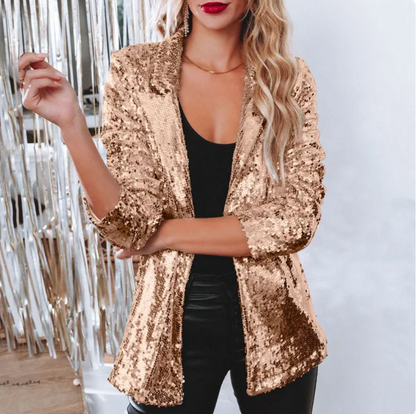 Belezza - Glitter Blazer for Women