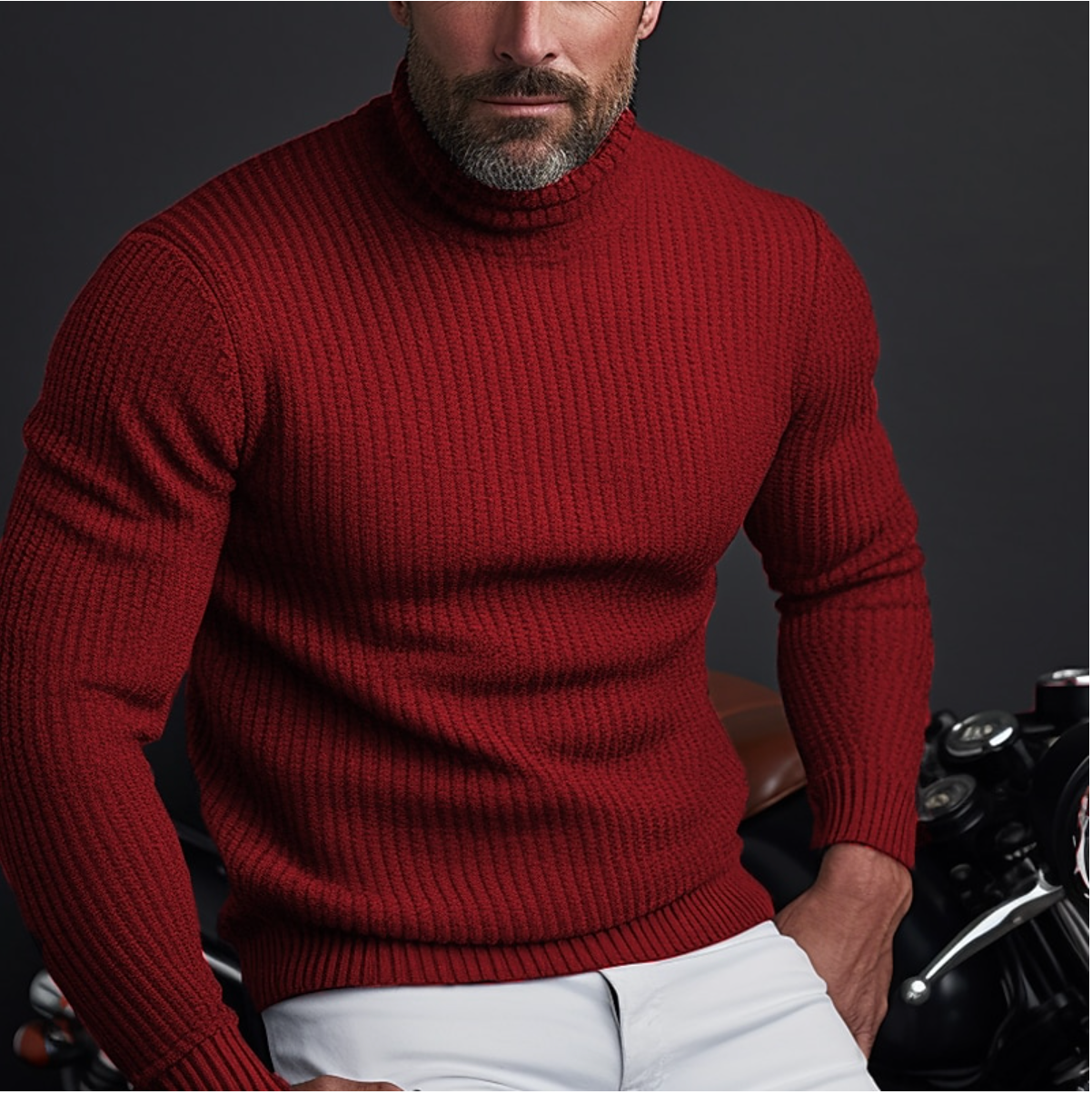 Belezza | Stylish Men's Turtleneck Sweater