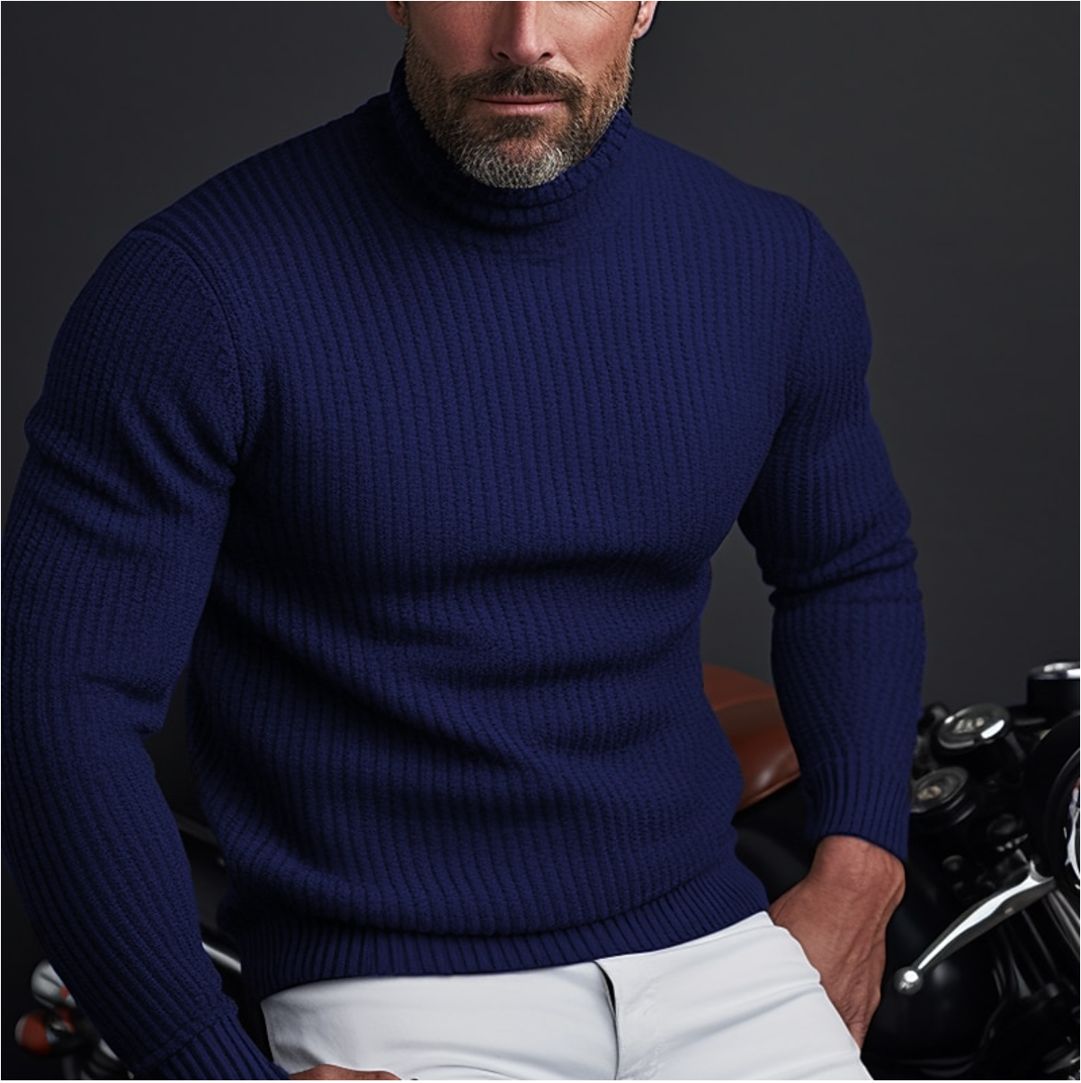 Belezza | Stylish Men's Turtleneck Sweater