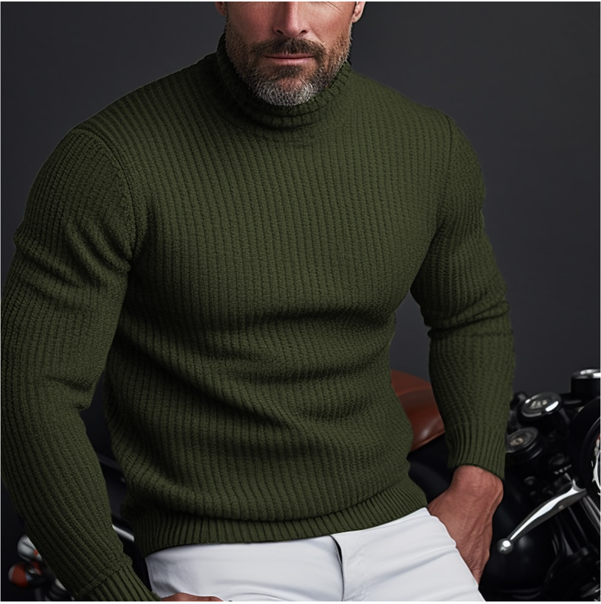 Belezza | Stylish Men's Turtleneck Sweater