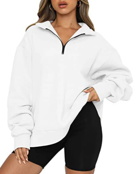 Belezza – sweatshirt with collar for ladies