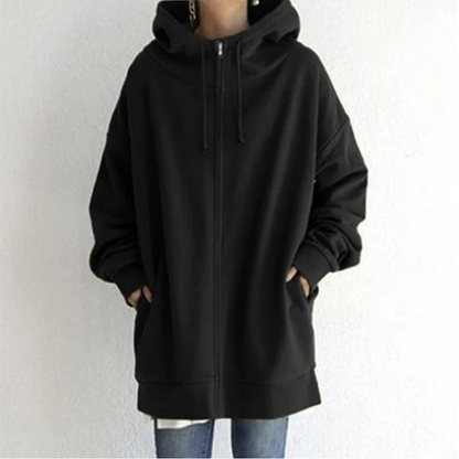 Belezza Hoodie | Oversized Zip-Up Hoodie with Pockets