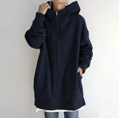 Belezza Hoodie | Oversized Zip-Up Hoodie with Pockets