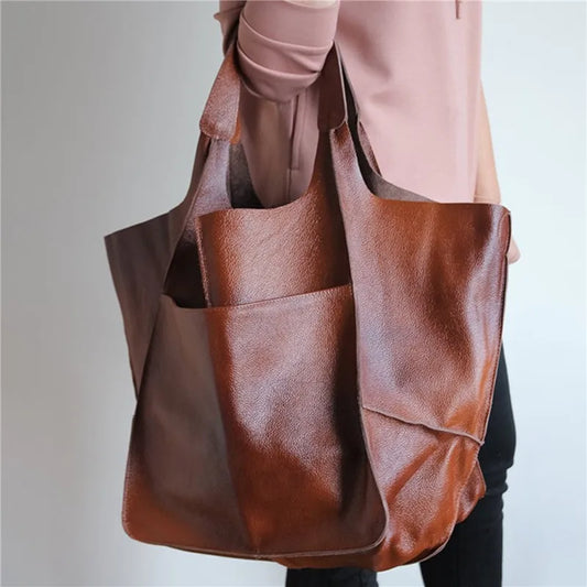 Belezza | Oversized Leather Tote Bag