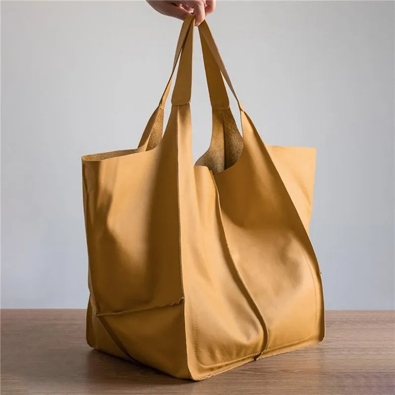 Belezza | Oversized Leather Tote Bag