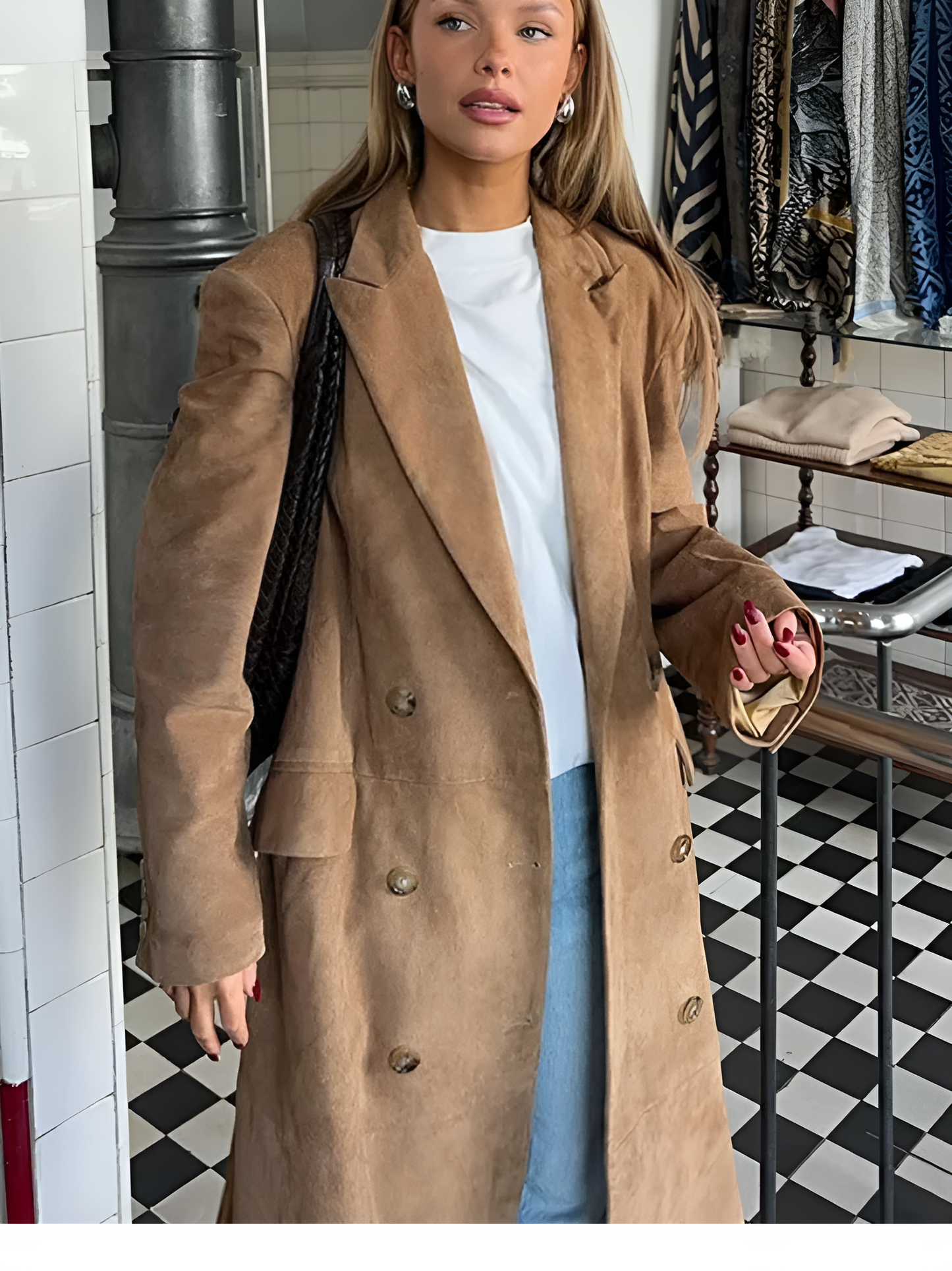 Belezza | Long Coat With Belt