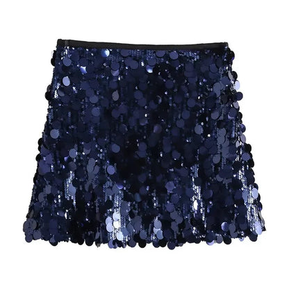 Belezza in Motion: Mini sequin skirt 2024 for women