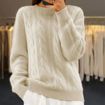 Belezza Sweater | Classic Cable Knit Sweater