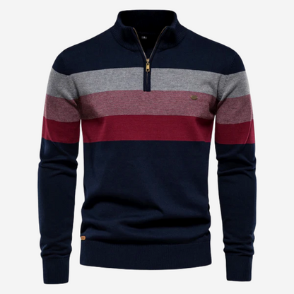 Belezza Striped Knit Sweater | Tom Adams Slim-Fit Cotton Blend