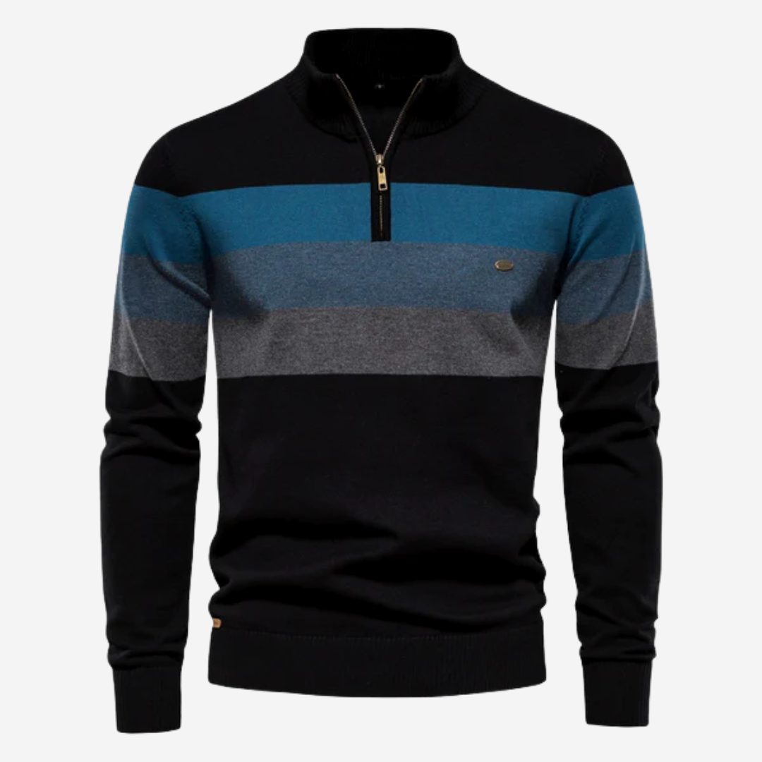 Belezza Striped Knit Sweater | Tom Adams Slim-Fit Cotton Blend