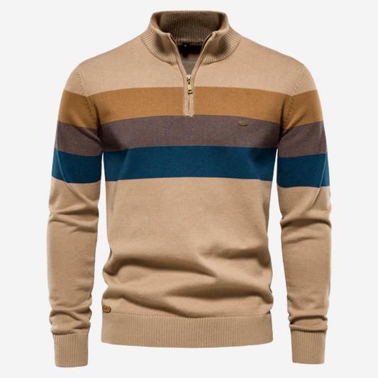 Belezza Striped Knit Sweater | Tom Adams Slim-Fit Cotton Blend