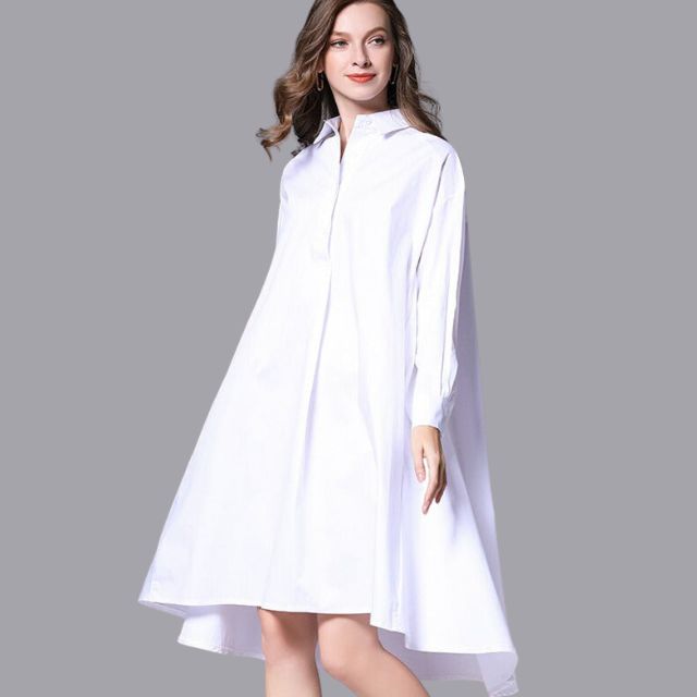 Belezza - Casual shirt dress with long sleeves