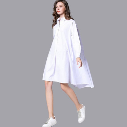 Belezza - Casual shirt dress with long sleeves