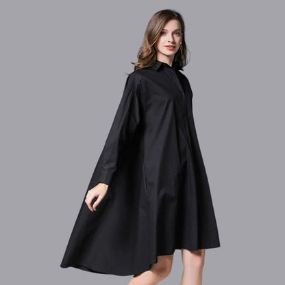 Belezza - Casual shirt dress with long sleeves