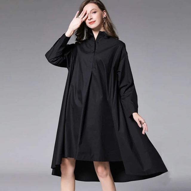 Belezza - Casual shirt dress with long sleeves