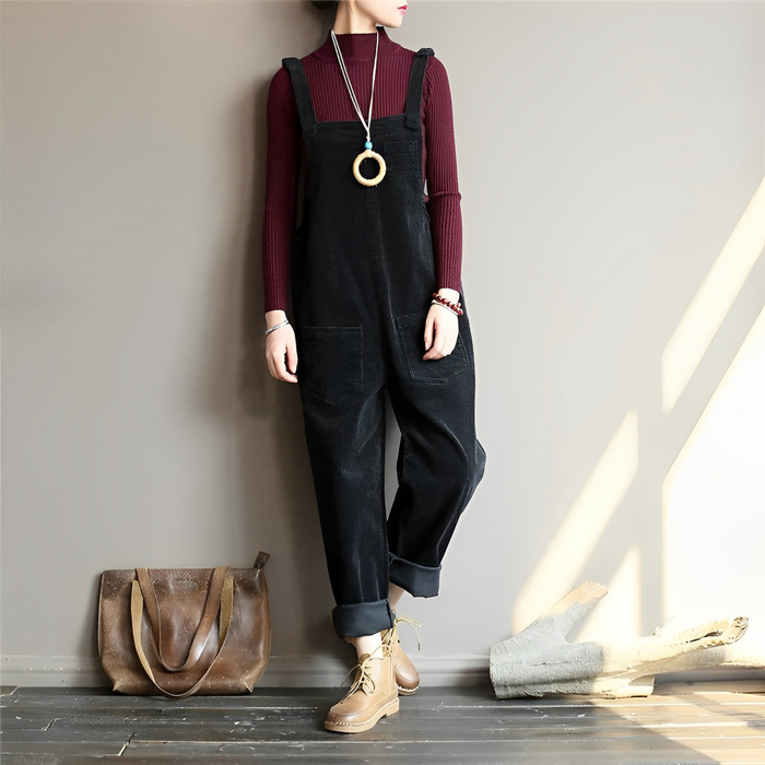 Belezza - Retro Casual Corduroy Overall for Women