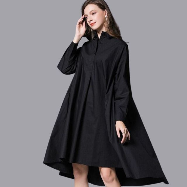 Belezza - Casual shirt dress with long sleeves