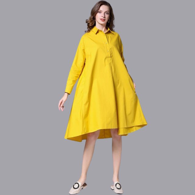 Belezza - Casual shirt dress with long sleeves