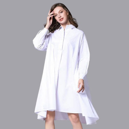 Belezza - Casual shirt dress with long sleeves