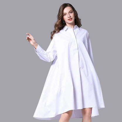 Belezza - Casual shirt dress with long sleeves