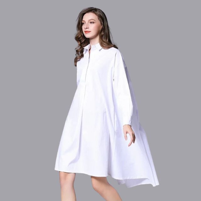 Belezza - Casual shirt dress with long sleeves