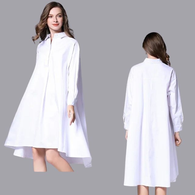 Belezza - Casual shirt dress with long sleeves