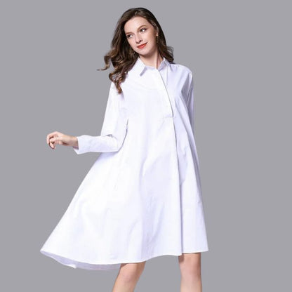 Belezza - Casual shirt dress with long sleeves