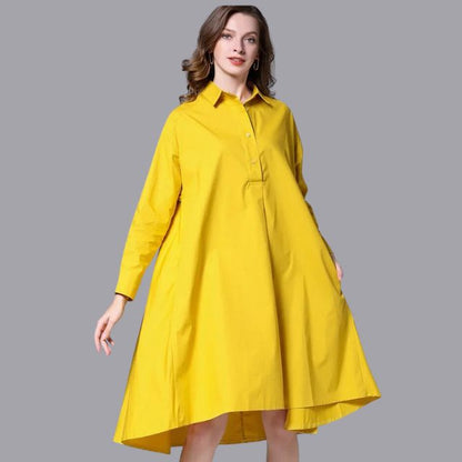 Belezza - Casual shirt dress with long sleeves