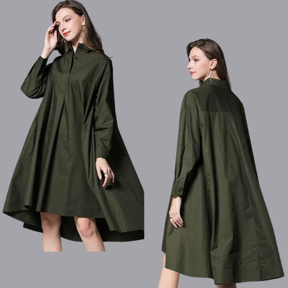 Belezza - Casual shirt dress with long sleeves