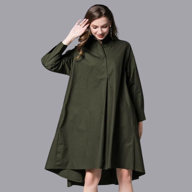 Belezza - Casual shirt dress with long sleeves