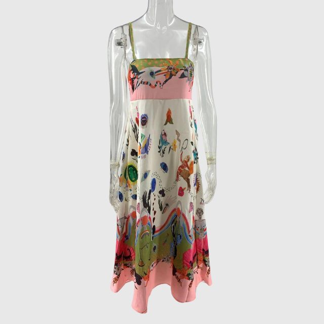 Belezza - Maxi dress with playful print