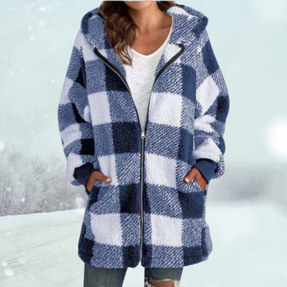 Belezza Leroy | Thick Plaid Jacket with Hood